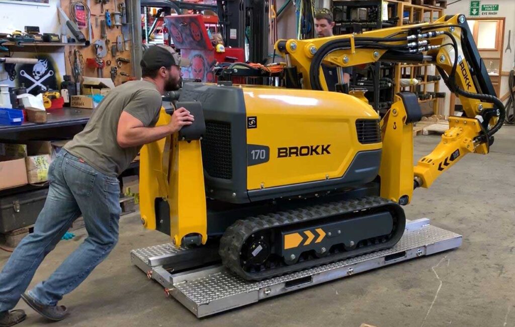 Brokk Cart - demolition robot transportation system