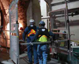 Universal Safety Kiln Inspection Cage